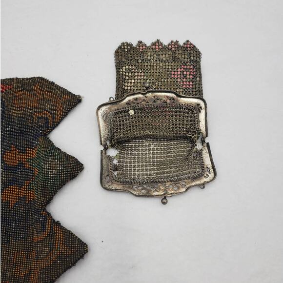 Antique Mesh Purses Collection 2 Stunning 6" long & 4" long - Picture 7 of 16